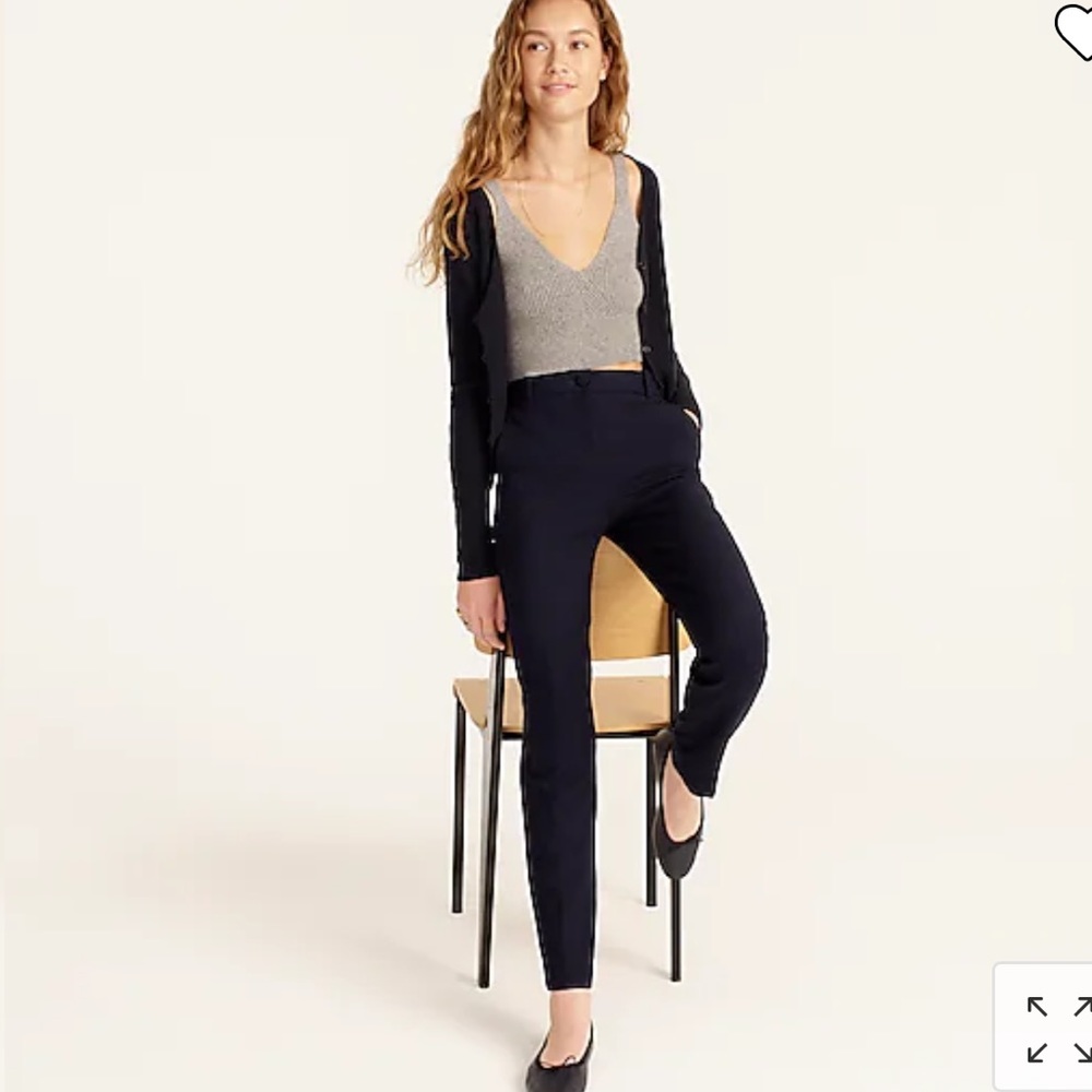 JCrew High Rise Cameron Four-Season Work Pant Black Size 4